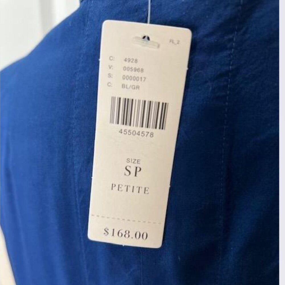 Anthropologie - NWT - Sonia drop-waist shirt dress by The Odells -Size Sm/Petite - Picture 8 of 9